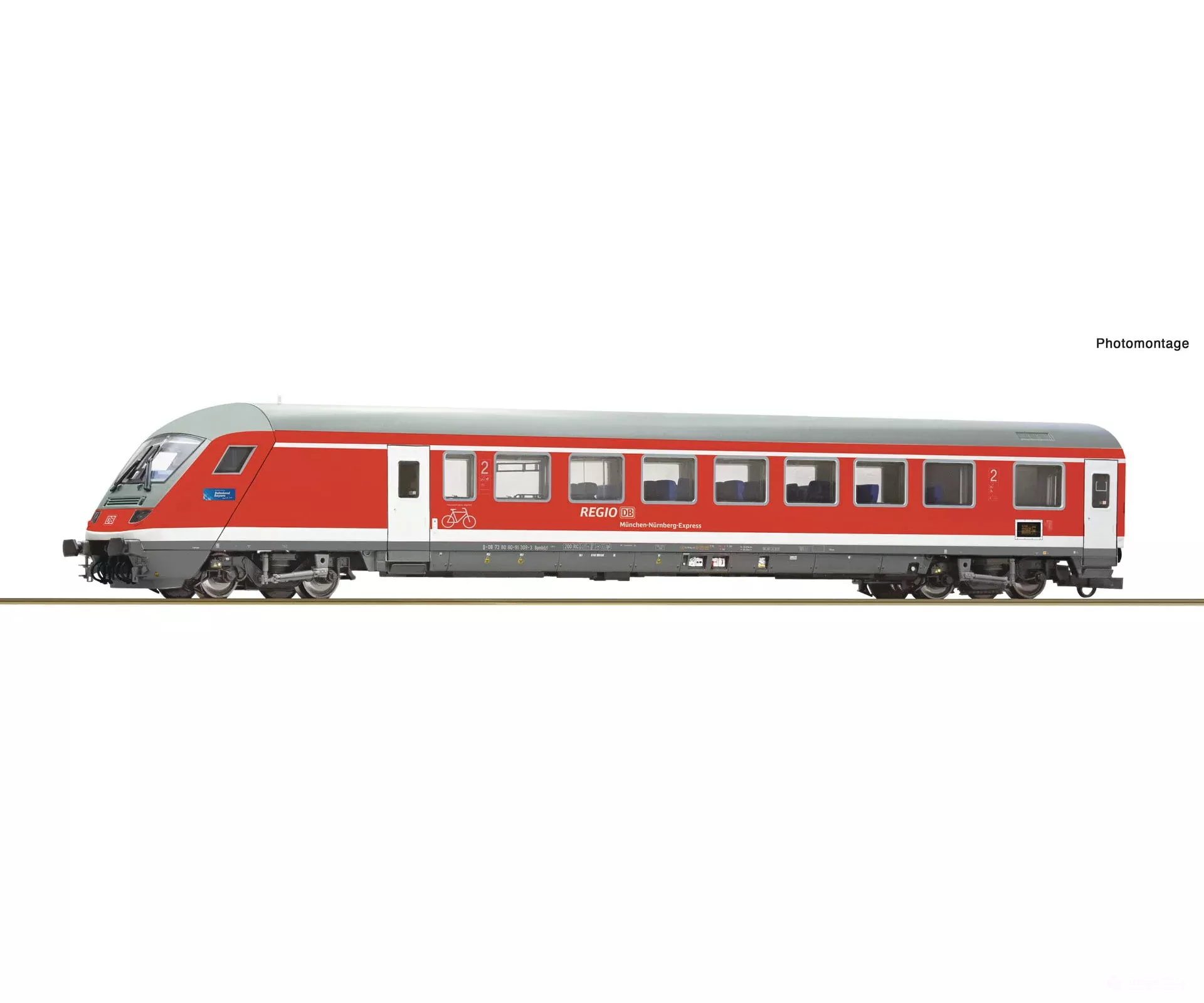 Roco 6220098 HO RE control cab coach, DB AG