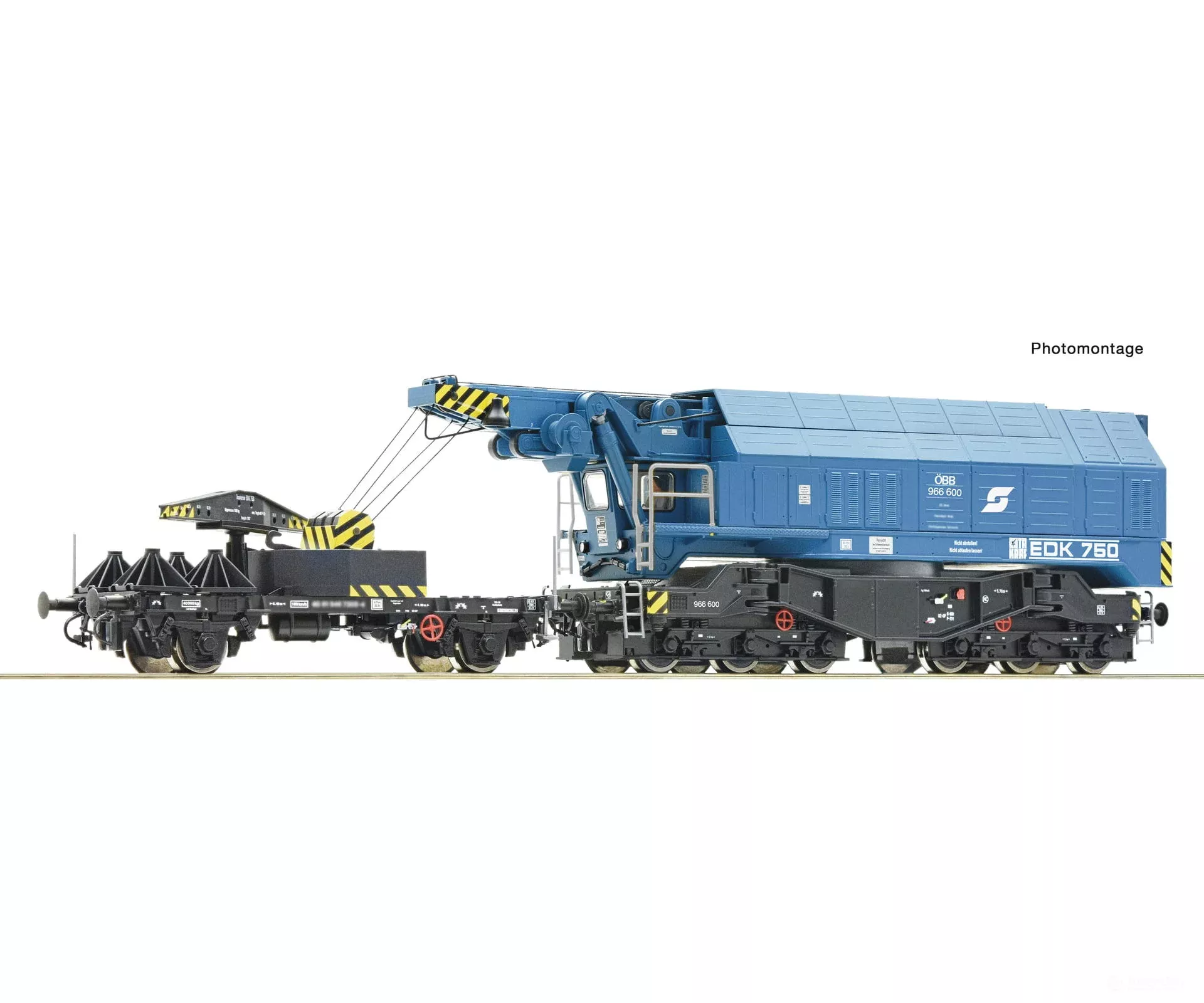 Roco 7320069 HO Slewing railway crane for digital operation, ÖBB , AC Digital Sound