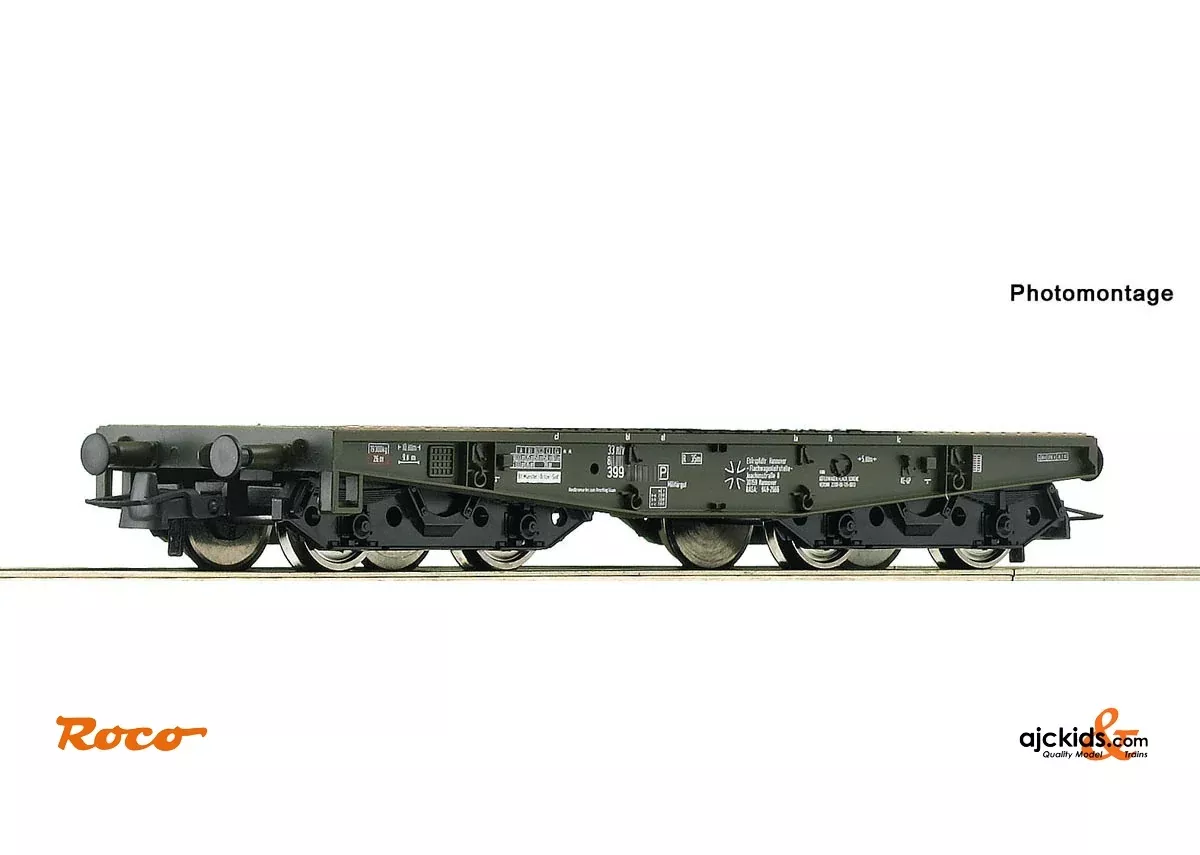 Roco 76391 – Heavy duty flat Car BW