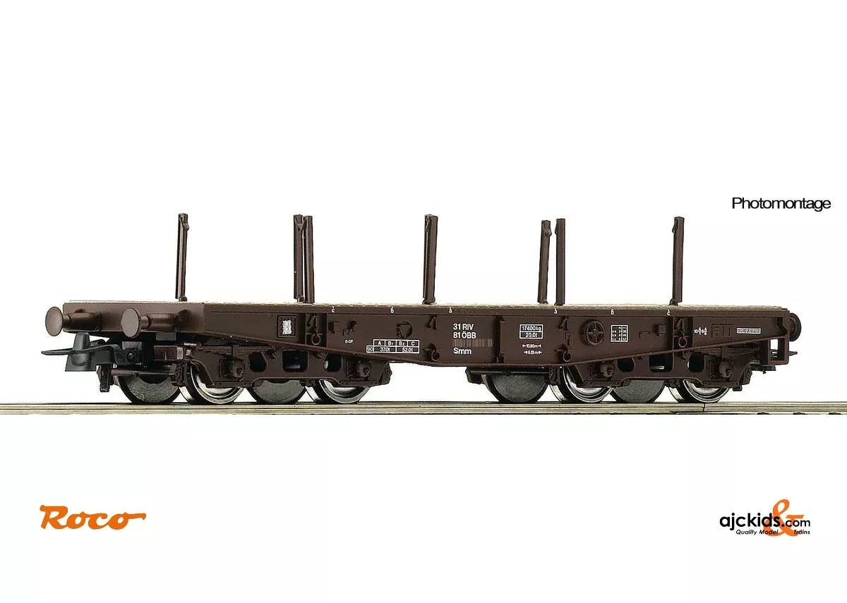Roco 76392 – Heavy duty flat Car ÖBB