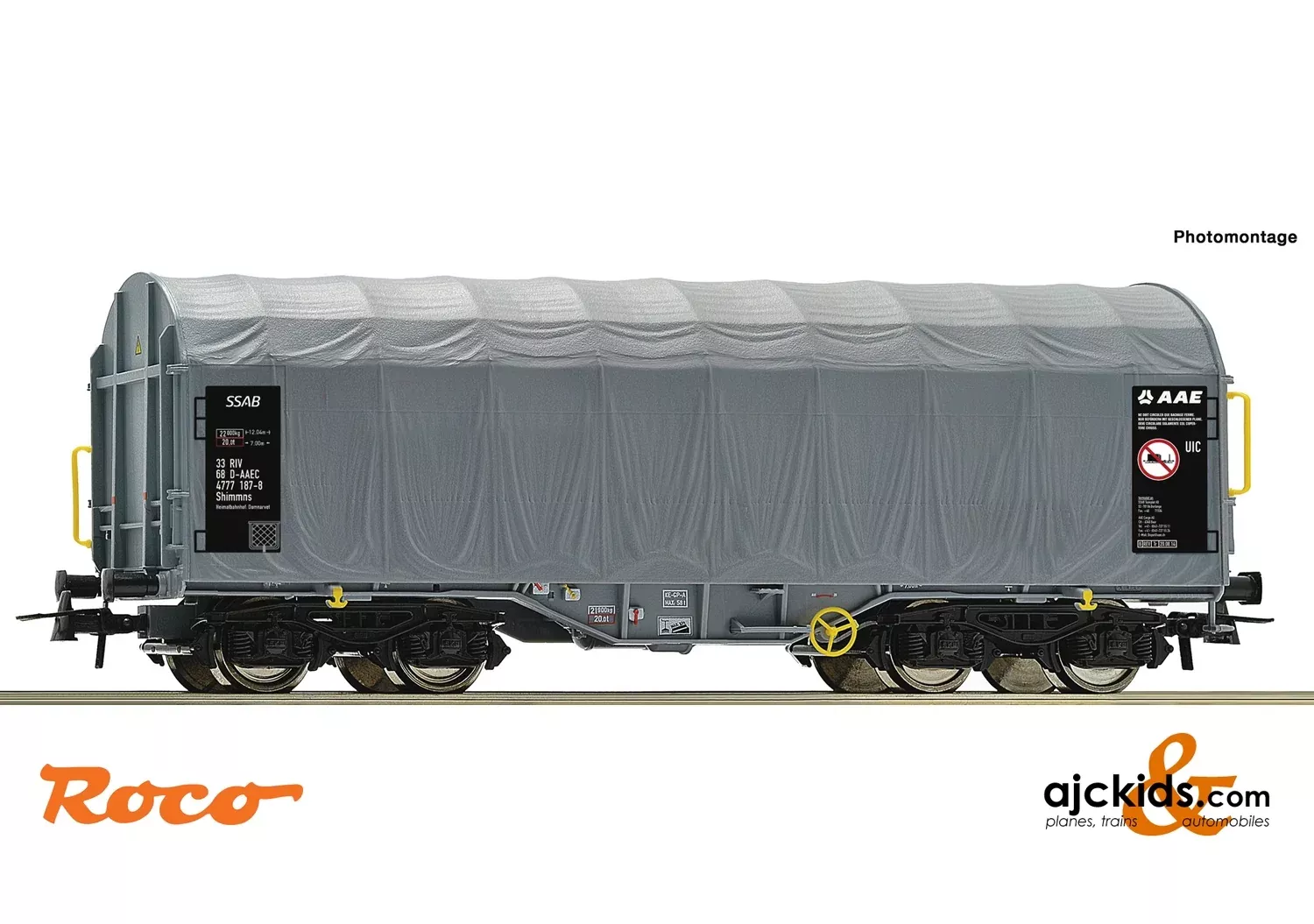 Roco 76442 – Slide tarpaulin wagon