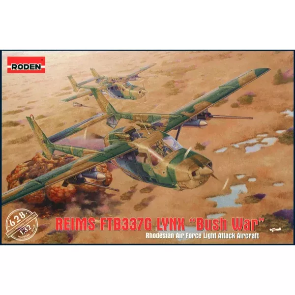 Roden 628 1/32 Cessna Type 337 Lynx Rhodesian War