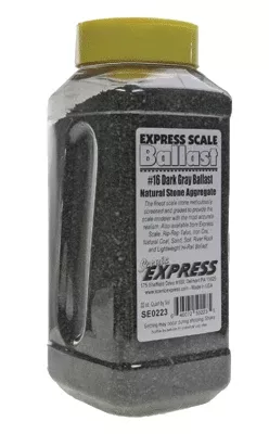 Scenic Express SE0223 Natural Stone Ballast #16 Dark Gray - 1 Quart