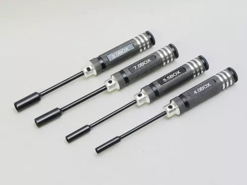 Socket Head Driver TOOL Set 4 PIECES 4.0 - 5.5 - 7.0 - 8.0 mm - BLACK -