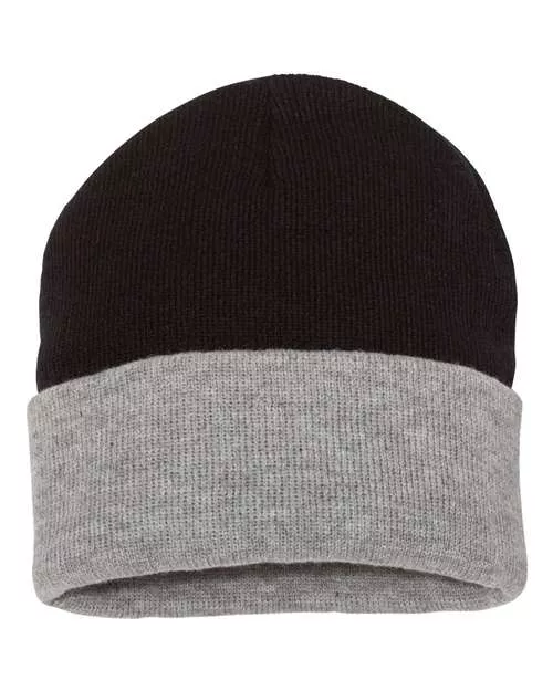“Sportsman SP12T 12″ Color Blocked Cuffed Beanie”
