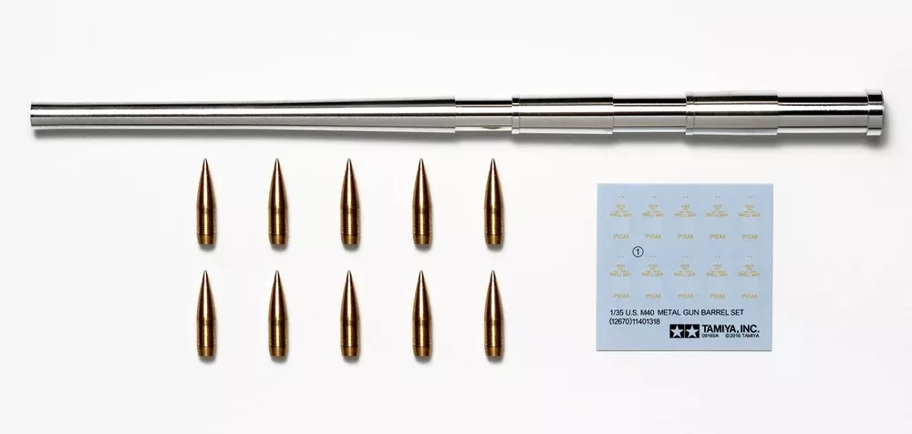 Tamiya 12670 U.S. M40 Metal Gun Barrel Set Model Accessory