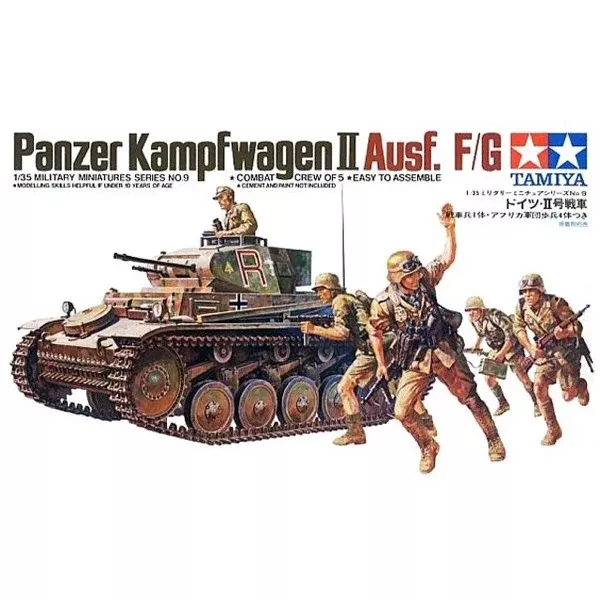 Tamiya 35009 1/35 German Panzer Mk. II Ausf. F/G Combat Crew