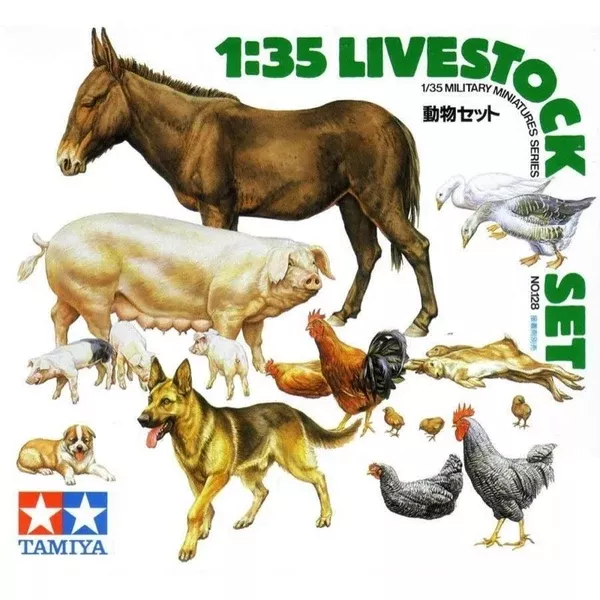 Tamiya 35128 1/35 Livestock Set