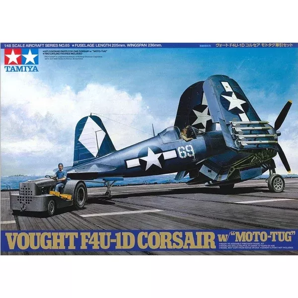 Tamiya 61085 1/48 F4U-1D Corsair with Tug