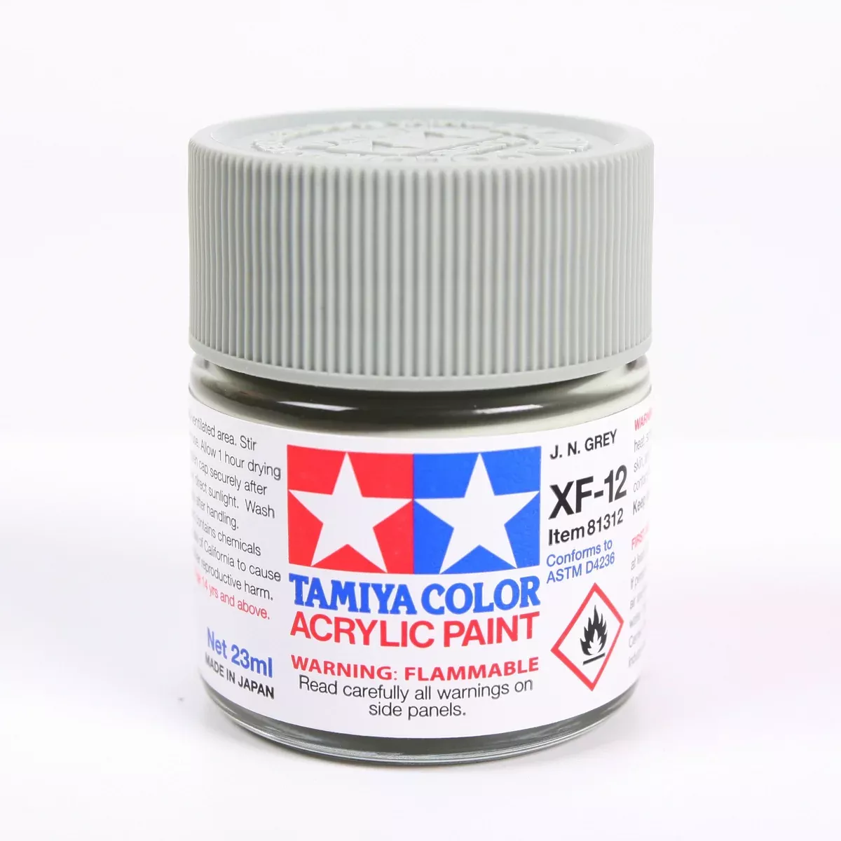 Tamiya 81312 Acrylic Model Paint XF-12 Flat Japanese Navy Gray