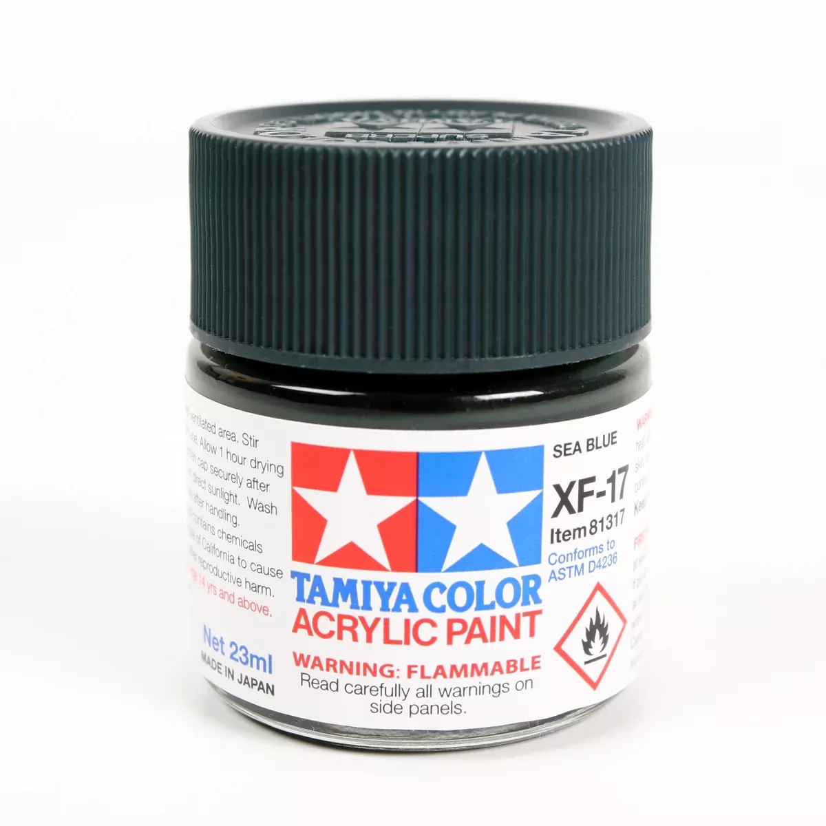 Tamiya 81317 Acrylic Model Paint XF-17 Flat Sea Blue