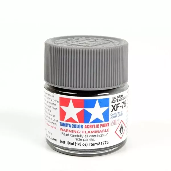 Tamiya 81775 Acrylic Paint XF-75 Flat JN Grey 10ml