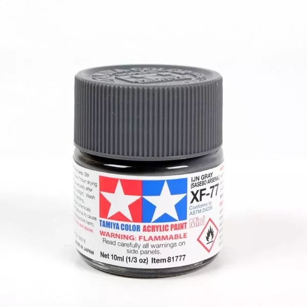 Tamiya 81777 Acrylic Paint XF-77 Flat IJN Grey 10ml