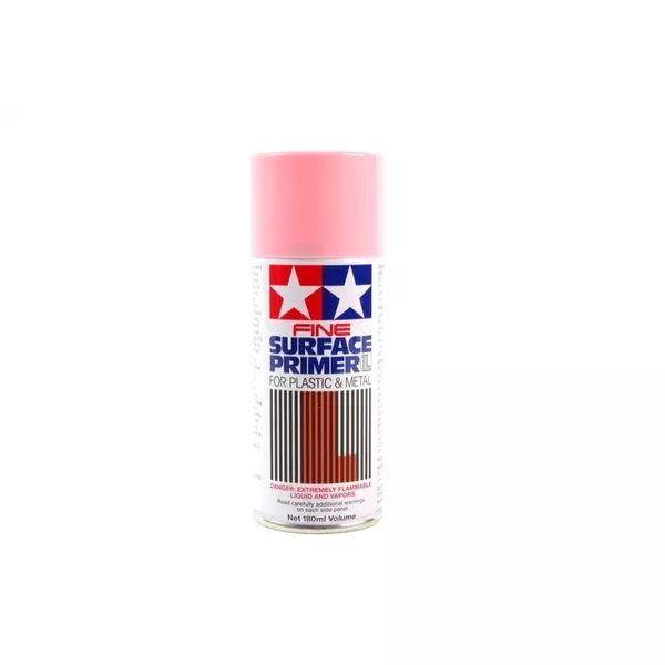 Tamiya 87146 Fine Surface Primer Spray L for Plastic/Metal – Pink