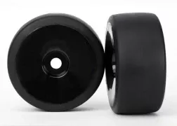 Traxxas 6473 Rear Dished Wheels with S1 Compound Slick Tires and Foam Inserts