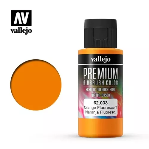 Vallejo 62033 Premium Color 60ml 033 Orange Fluro