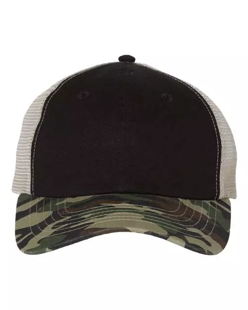 Valucap 3100 Contrast-Stitch Mesh-Back Cap