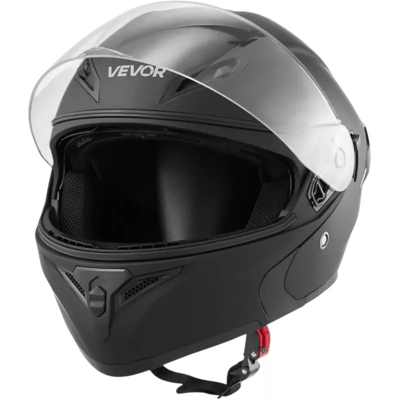 Vevor Motorcycle Helmet Modular DOT Approved Matte Black M New