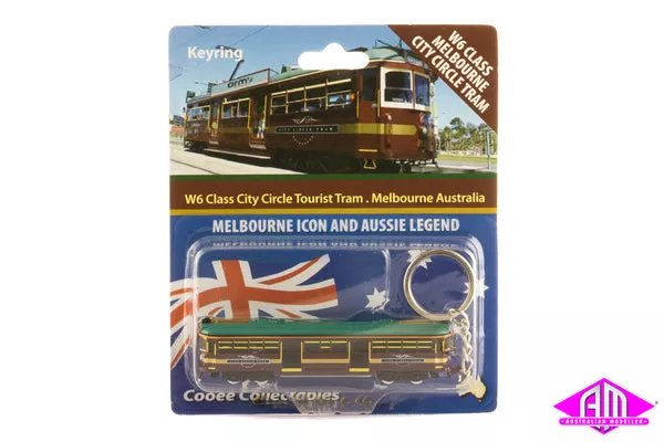W6 Melbourne City Circle Tram (N Scale Keyring)