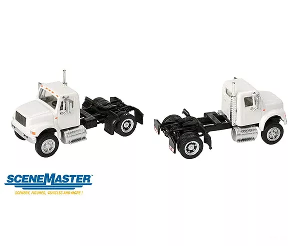 Walthers HO SceneMaster 11190 International(R) 4900 Single-Axle Semi Tractor Only – Assembled – White
