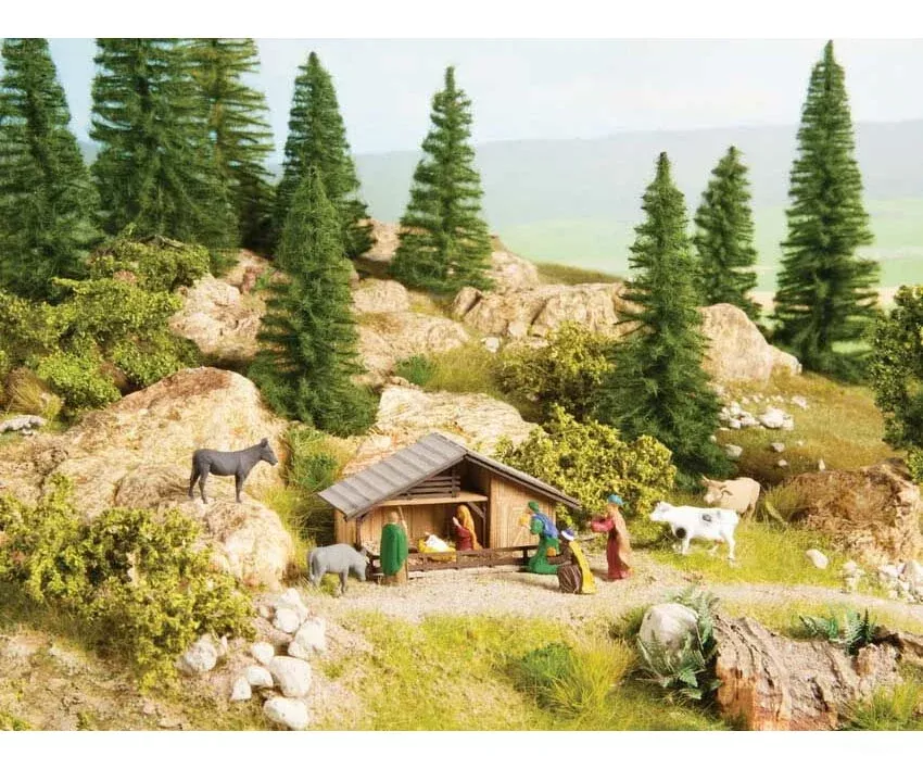 Walthers HO SceneMaster 1402 Nativity Scene 12-Piece Set – 2-15/16 x 1-3/8 x 2-15/16″ 7.5 x 3.5 x 7.5cm