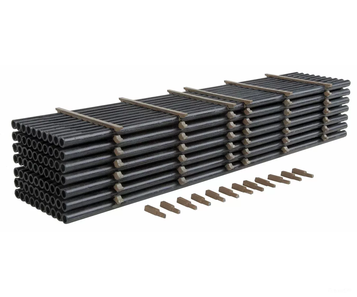Walthers HO SceneMaster 3250 Pipe Load – Kit – Fits WalthersMainline 910-5800 Series Bulkhead Flatcar (Sold Separately)