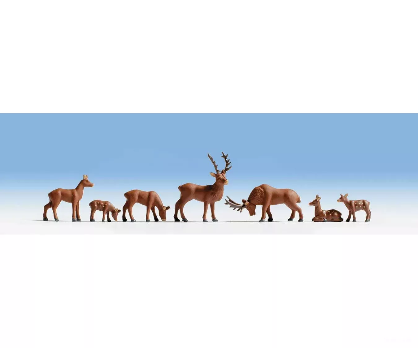 Walthers HO SceneMaster 6076 Wild Deer pkg(8)