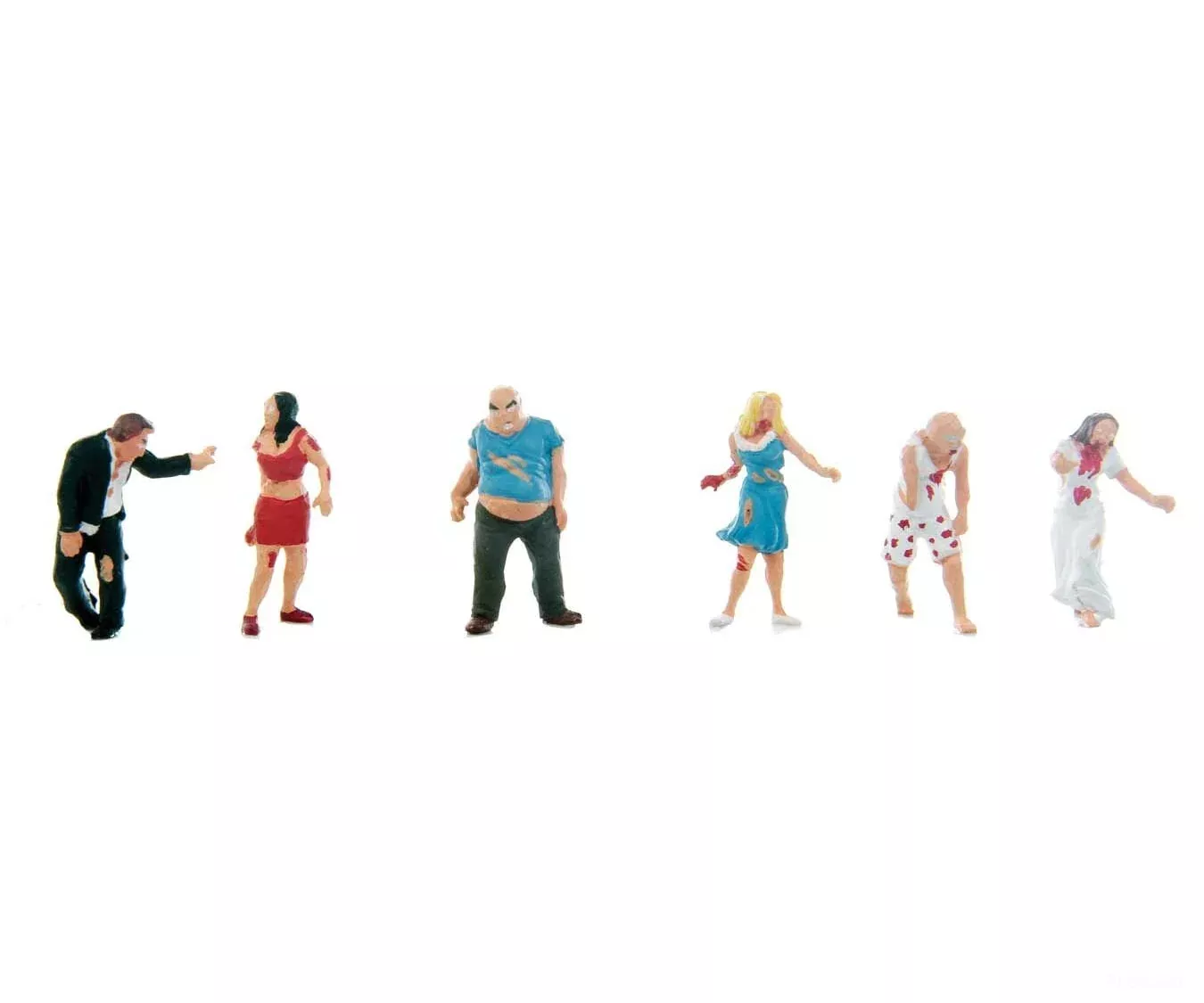 Walthers HO SceneMaster 6080 Zombies pkg(6)