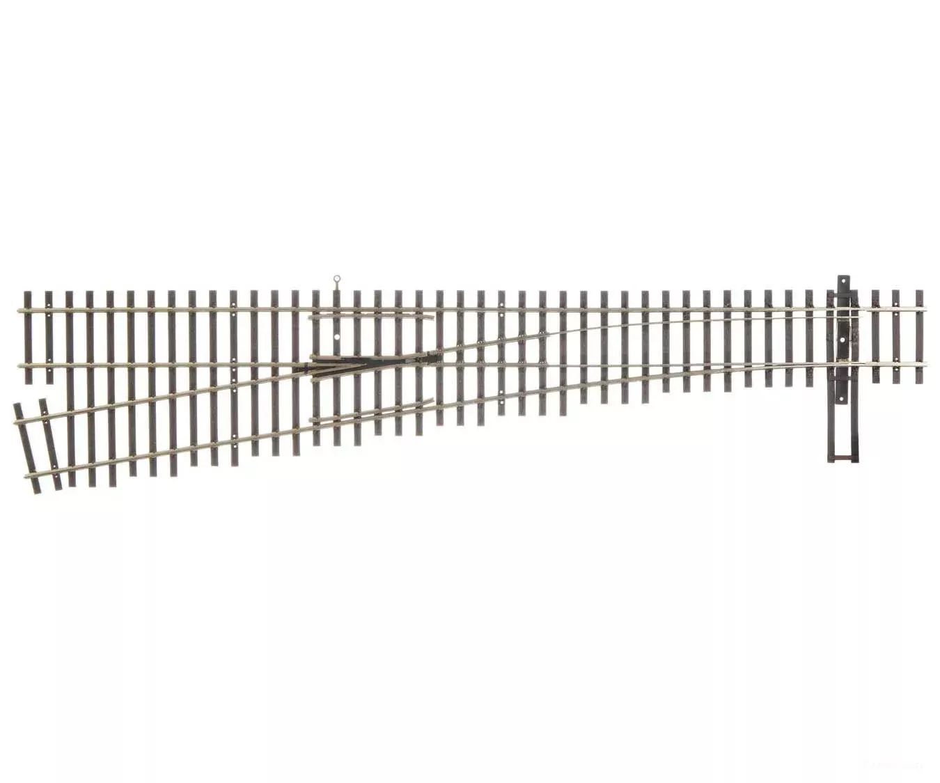 Walthers HO SceneMaster 70017 Code 70 Nickel Silver DCC Friendly Number 6 Turnout – Left Hand