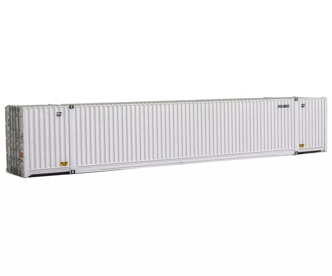 Walthers HO SceneMaster 8534 53′ Singamas Corrugated-Side Container – Assembled – United Parcel Service (UPSU Reporting Mark; gray, black, yellow)