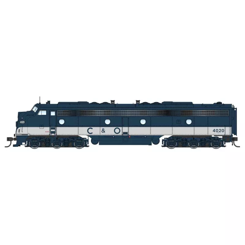Walthers Proto HO 920-49910 EMD E8 A/A Set, Chesapeake and Ohio #4020/4025