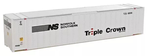 Walthers SceneMaster 949-8465 HO Scale 48′ Rib Side Intermodal Container NS Triple Crown TCSU