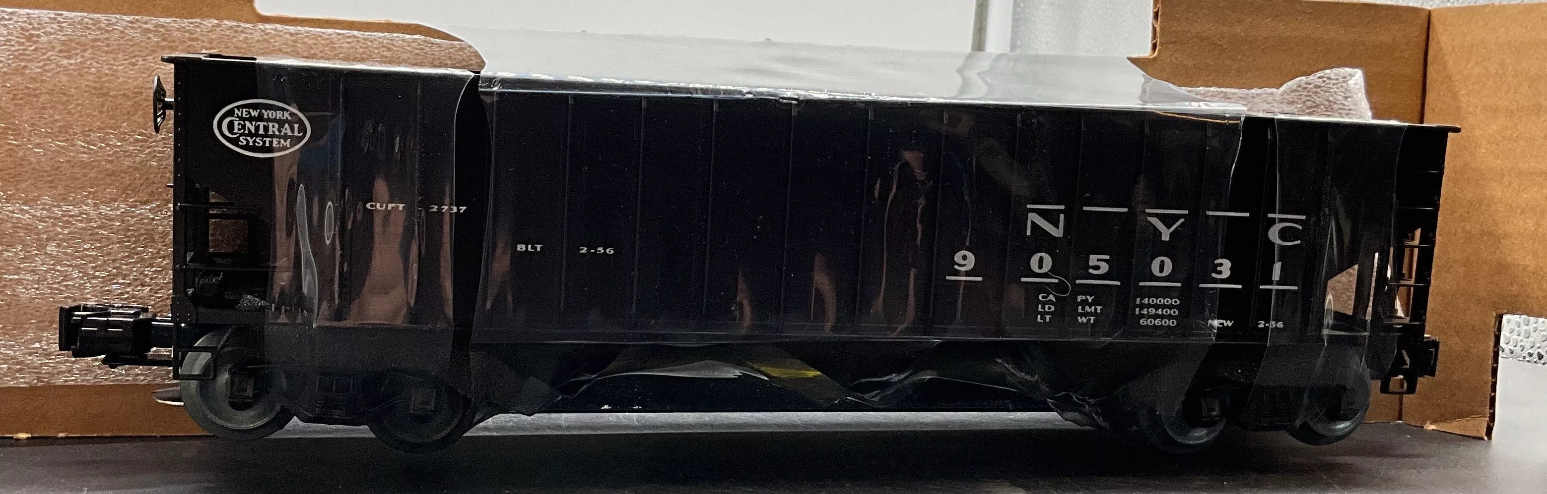 Weaver 3 New York Central NYC Bay Coal Car O Scale NEW