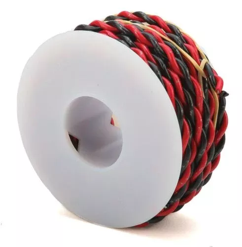 Wire Works 218160200 Two Conductor Hookup Wire - #18 Gauge - 20' -- Black & Red