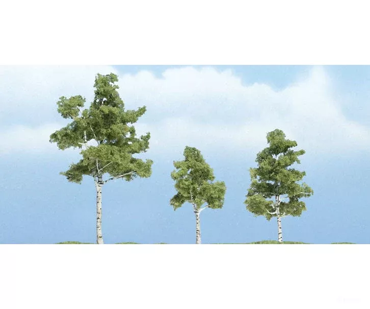 Woodland Scenics 1605 Ready Made Premium Trees(TM) – Deciduous — Paper Birch; One Each: 1-1/2, 2-1/4 & 2-3/4″ 3.8, 5.7 & 7cm