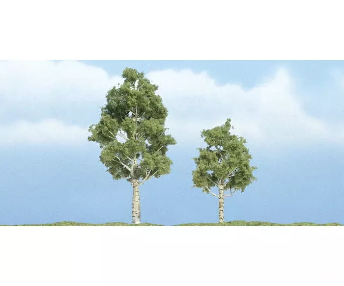 Woodland Scenics 1612 Ready Made Premium Trees(TM) – Deciduous — Aspen – 1 Each: 2-1/4 & 2-3/4″ 5.7 & 7cm