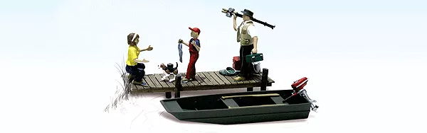 Woodland Scenics 1923 HO Family Fishing
