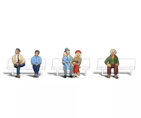Woodland Scenics 2031 Architectural Models(R) Seated People — 1/16″