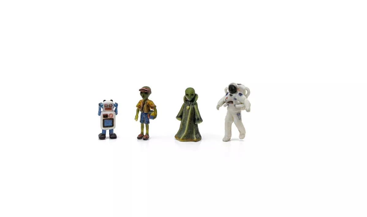 Woodland Scenics 2870 N Sci-Fi Find Me Figures - 4 Pack