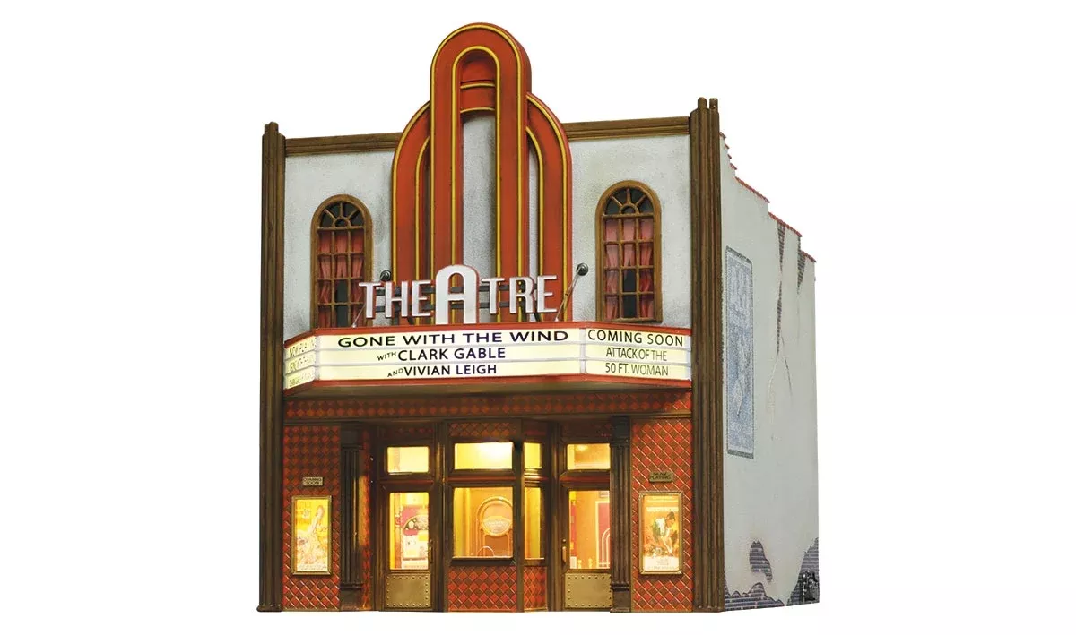 Woodland Scenics O BR5854 Built and Ready Theater (Lighted)