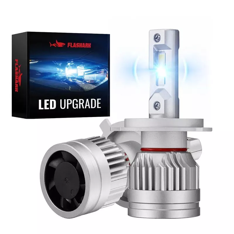 X3S 9003/H4/HB2 100W 6500K 24000LM White IP67 LED Headlight Bulbs 2Pcs