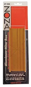 Zona Tools 37240 Aluminum Mitre Box Thin Slot .014″
