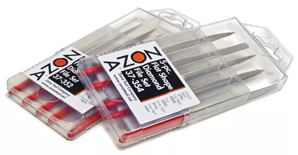 Zona Tools 37352 Diamond File 5-Piece Set with Case Fine Point Needle