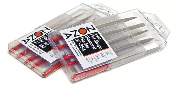 Zona Tools 37354 Diamond File 5-Piece Set with Case Flat Shapes